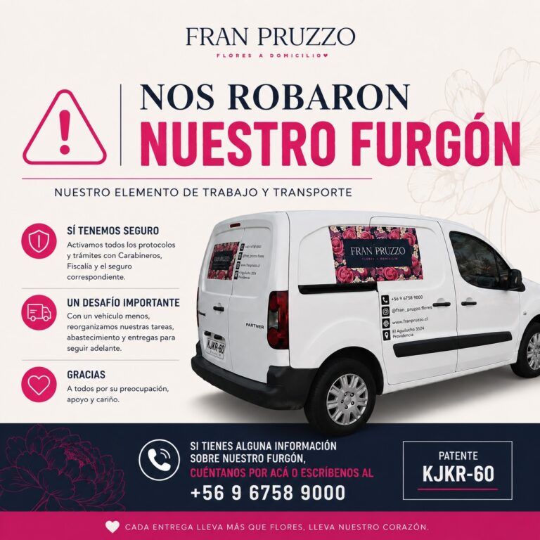 Instagram post from floreria_franpruzzo.cl. This post is in position 2.