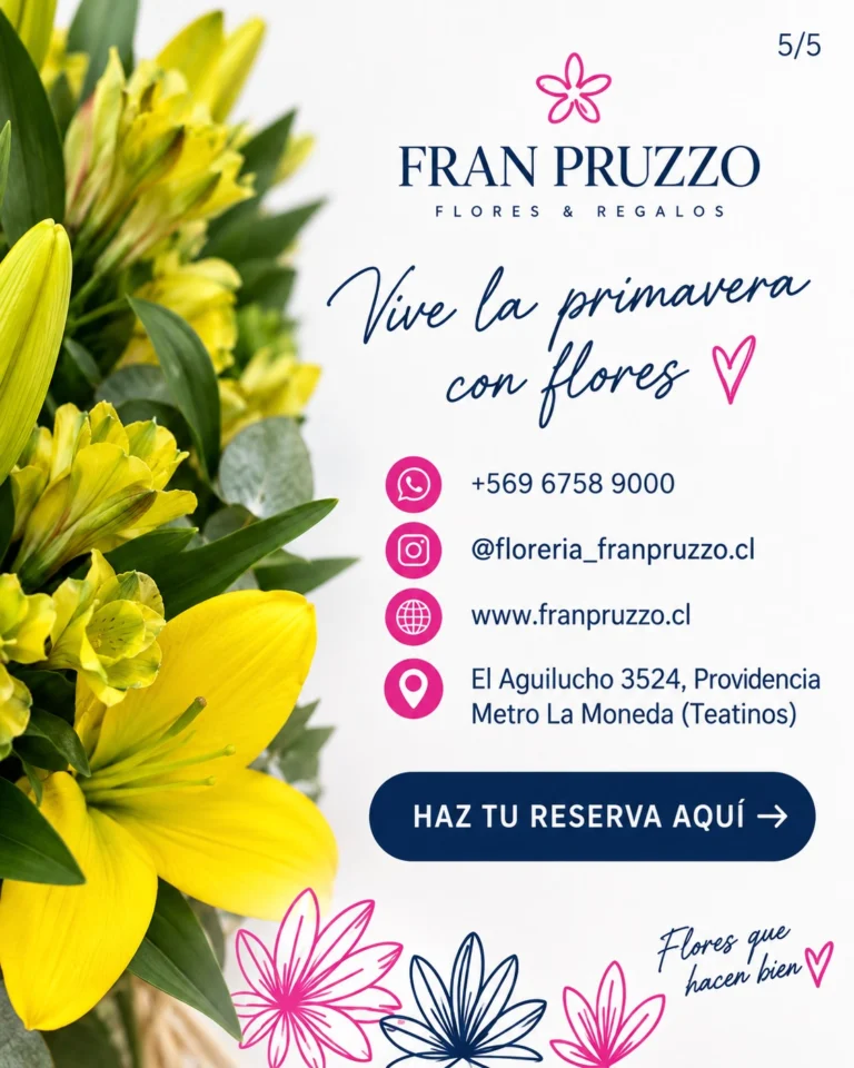 Instagram post from floreria_franpruzzo.cl. This post is in position 4.