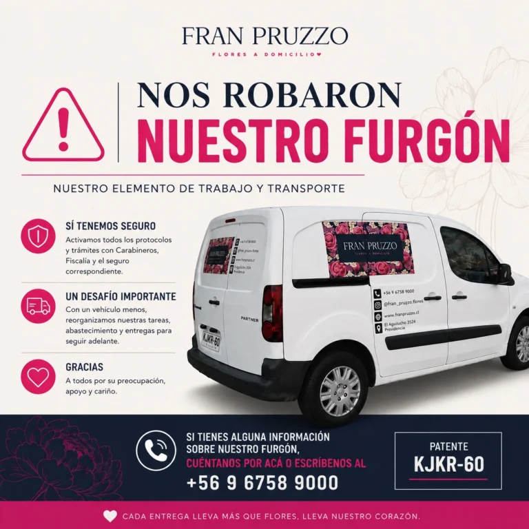 Instagram post from floreria_franpruzzo.cl. This post is in position 0.